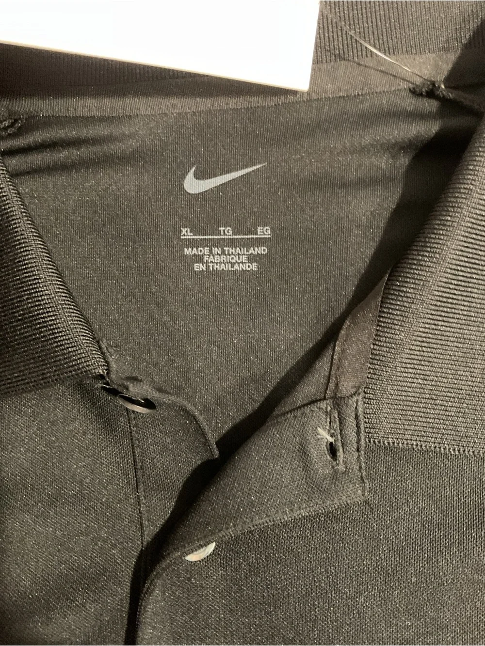 NWT Nike Dri-FIT Ford Power Stroke Diesel Polo Shirt Black XL Golf Performance